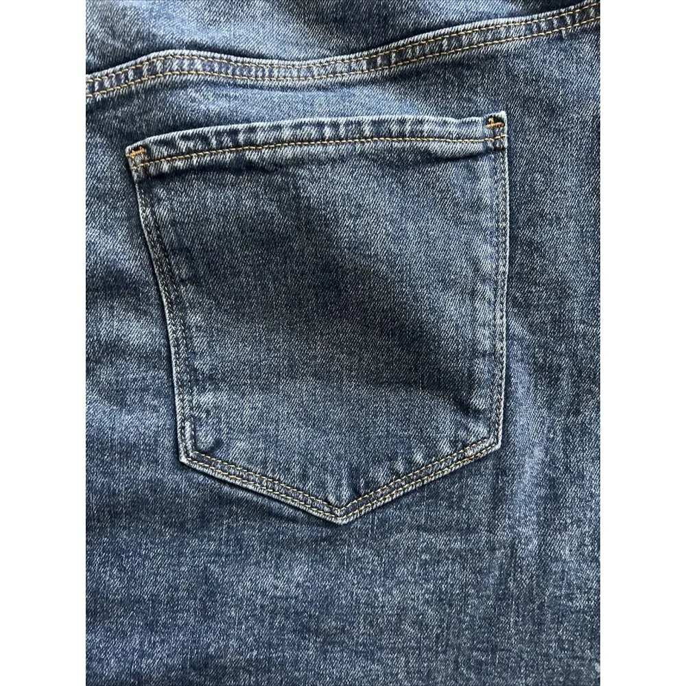 Old Navy Women’s High Rise Marcia Denim Mini Skirt Raw Fringe Hem NWT Size 18 - Picture 3 of 15